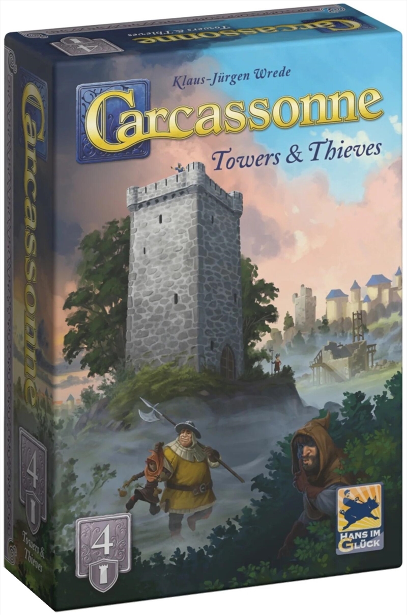 Carcassonne Expansion 4 - Towers And Thieves (2025 Redesign)/Product Detail/Board Games