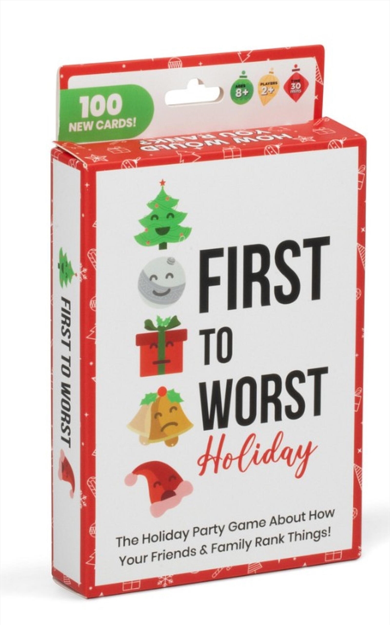 First To Worst - Holiday Edition (Tuck Box)/Product Detail/Card Games