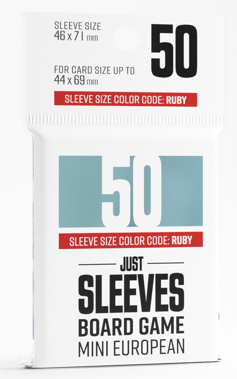 Gamegenic Just Sleeves - Size Code Ruby - Mini European Sized (44Mm X 67Mm) (50 Sleeves Per Pack)/Product Detail/Games Accessories