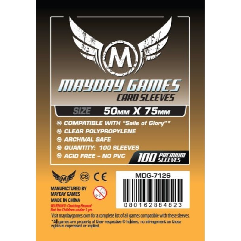 Mayday - Custom Card Sleeves (Pack Of 100) - 50 X 75 Mm/Product Detail/Games Accessories