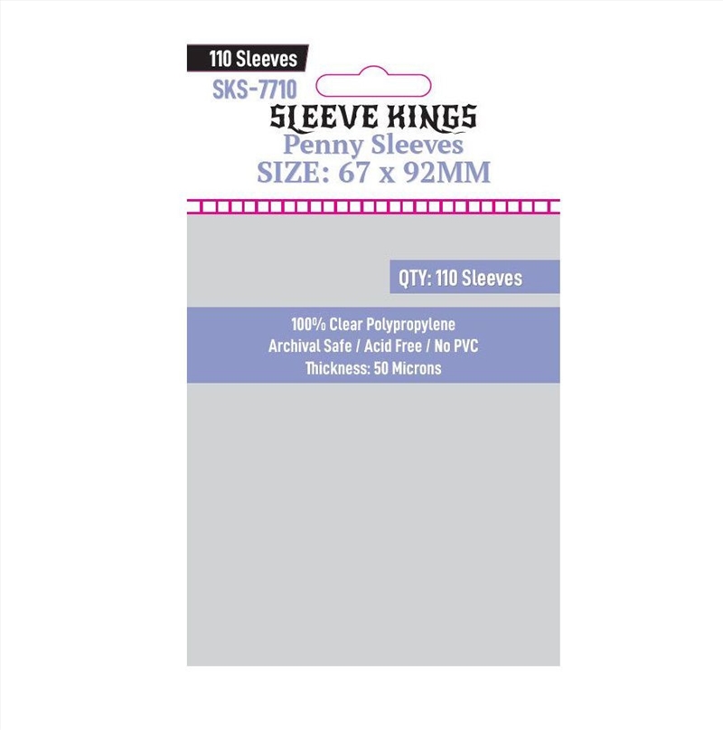 Sleeve Kings Board Game Sleeves Penny Card Game Card Sleeves (67Mm X 92Mm) (110 Sleeves Per Pack)/Product Detail/Games Accessories