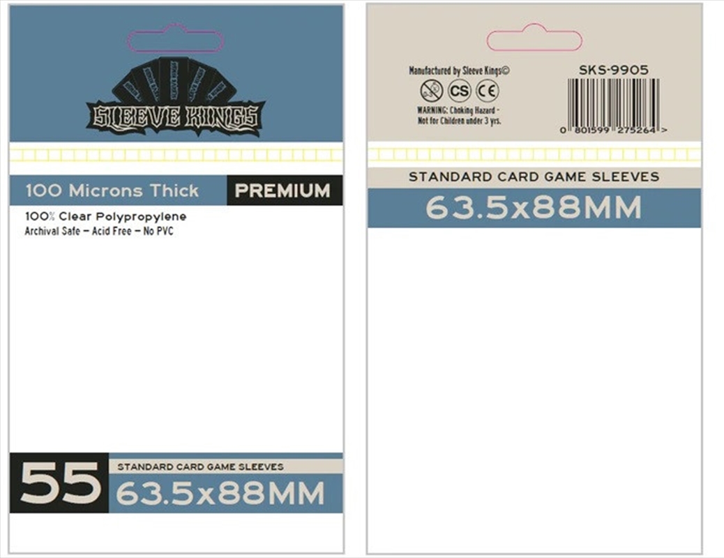Sleeve Kings Board Game Sleeves Standard (63.5Mm X 88Mm) (55 Sleeves Per Pack)/Product Detail/Games Accessories