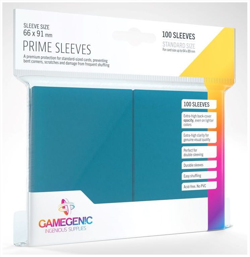 Gamegenic Prime Card Sleeves Blue (66Mm X 91Mm) (100 Sleeves Per Pack)/Product Detail/Games Accessories