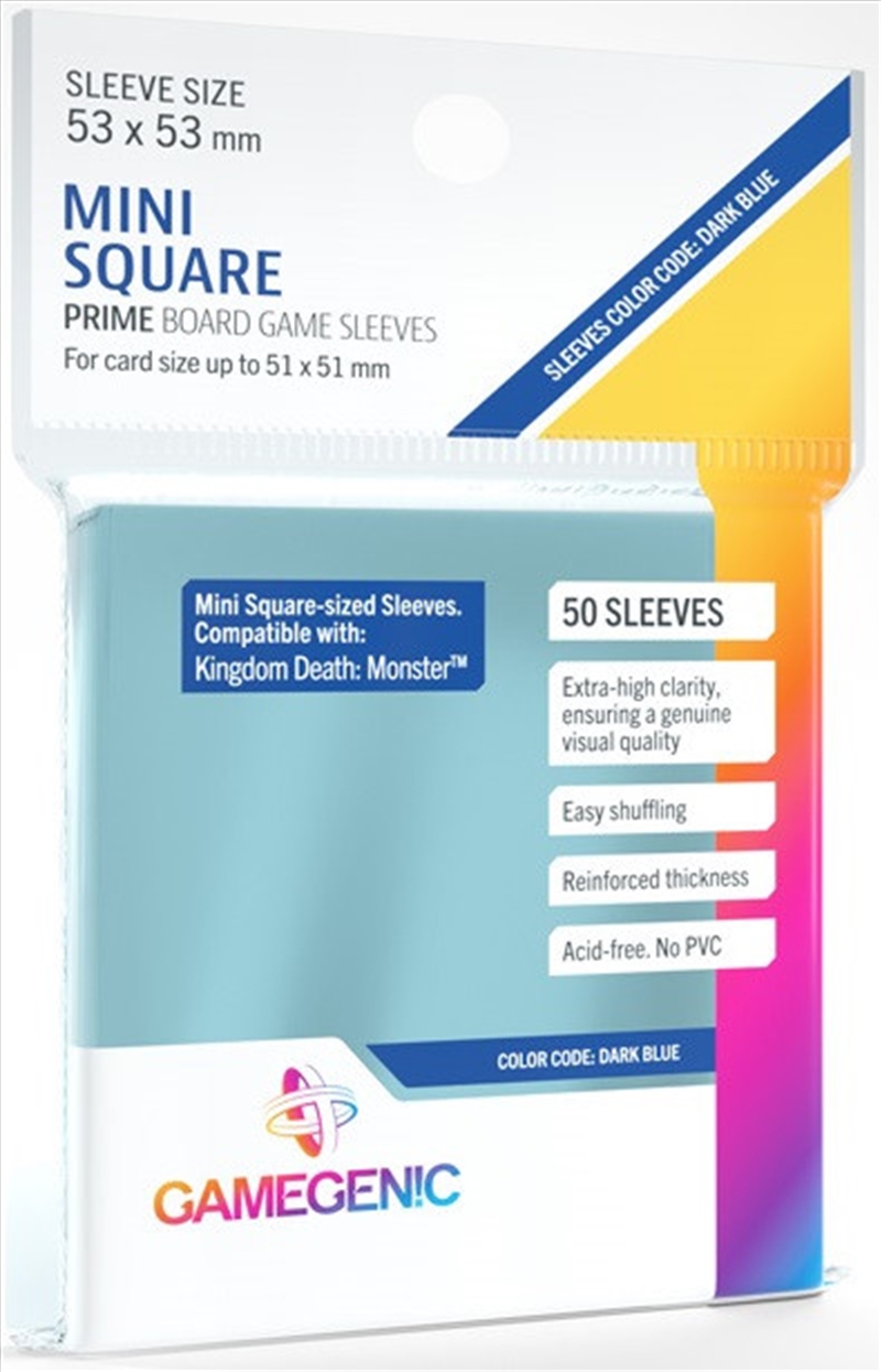 Gamegenic Prime Board Game Sleeves - Size Code Dark Blue - Mini Square-Sized/Kingdom Death Monster (/Product Detail/Games Accessories