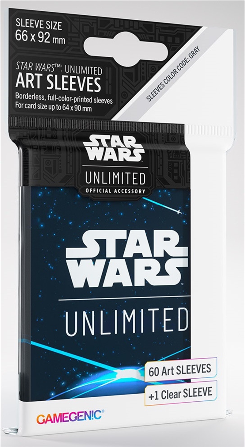 Gamegenic Star Wars Unlimited Art Sleeves - Space Blue/Product Detail/Games Accessories