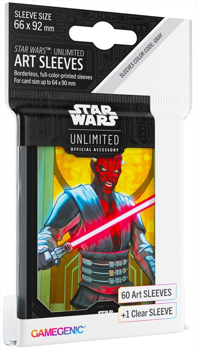 Gamegenic Star Wars Unlimited Art Sleeves - Darth Maul/Product Detail/Games Accessories