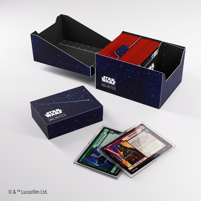 Gamegenic Star Wars Unlimited Twin Sun Soft Crate - Card Back Blue/Product Detail/Games Accessories