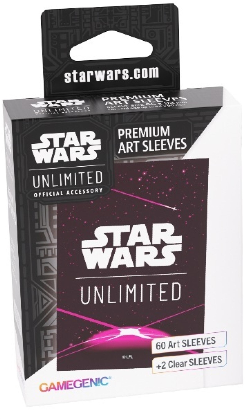 Gamegenic Star Wars Unlimited Art Sleeves - Card Back Magenta/Product Detail/Games Accessories