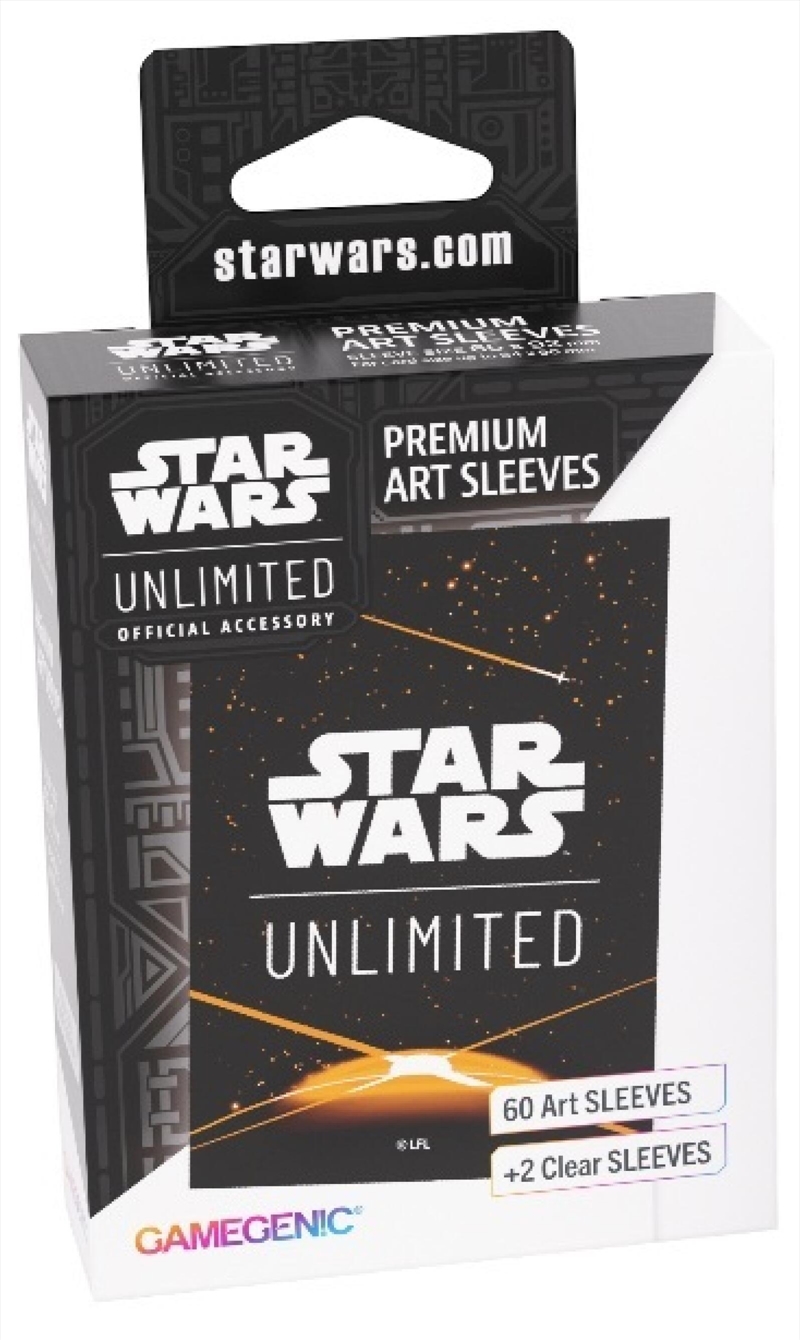 Gamegenic Star Wars Unlimited Art Sleeves - Card Back Orange/Product Detail/Games Accessories