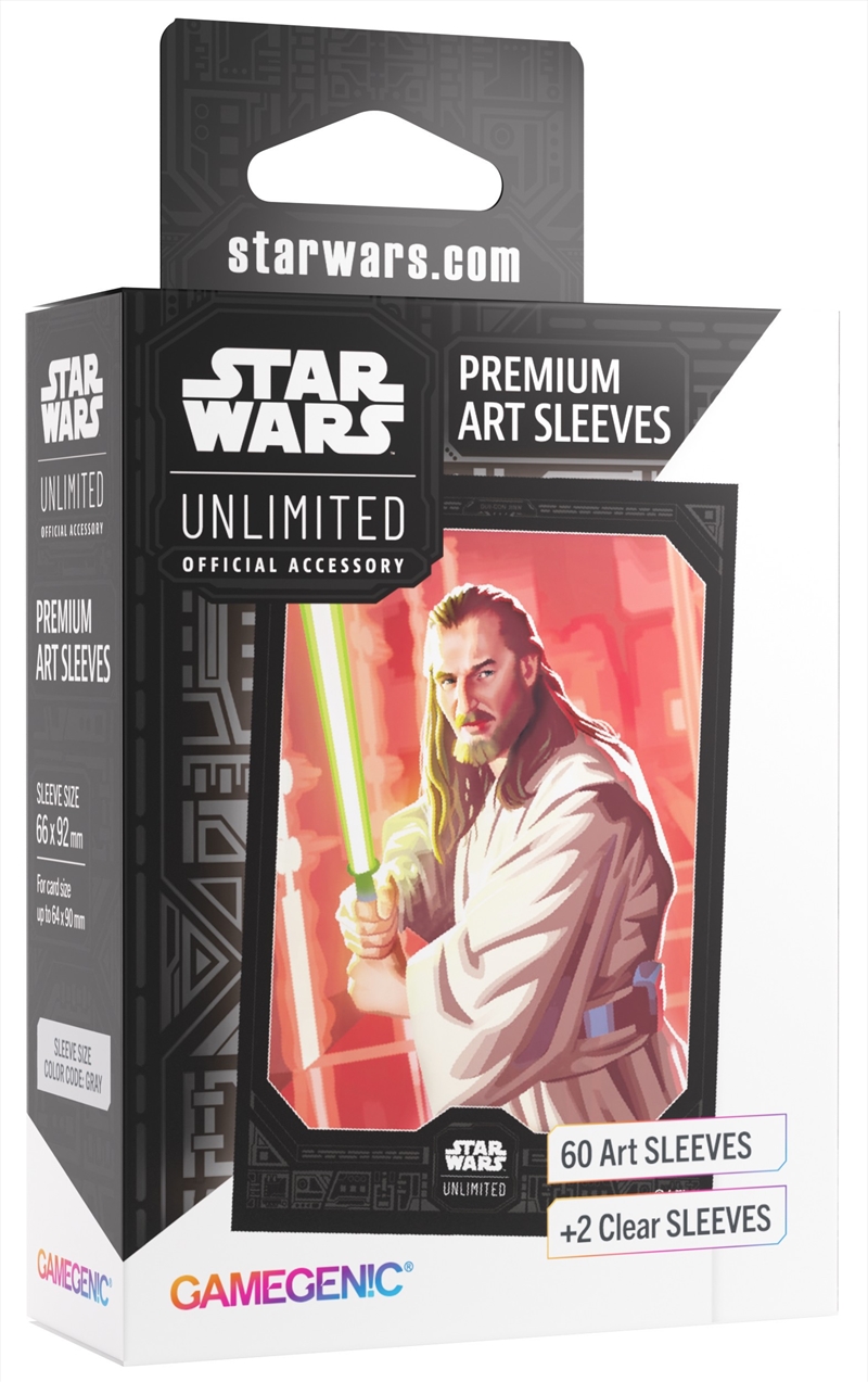 Gamegenic Star Wars Unlimited Premium Art Sleeves - Qui-Gon Jinn/Product Detail/Games Accessories