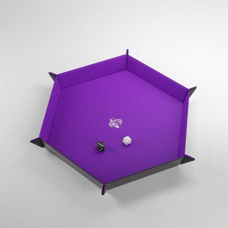 Gamegenic Magnetic Dice Tray Hexagonal Black/Purple/Product Detail/Games Accessories