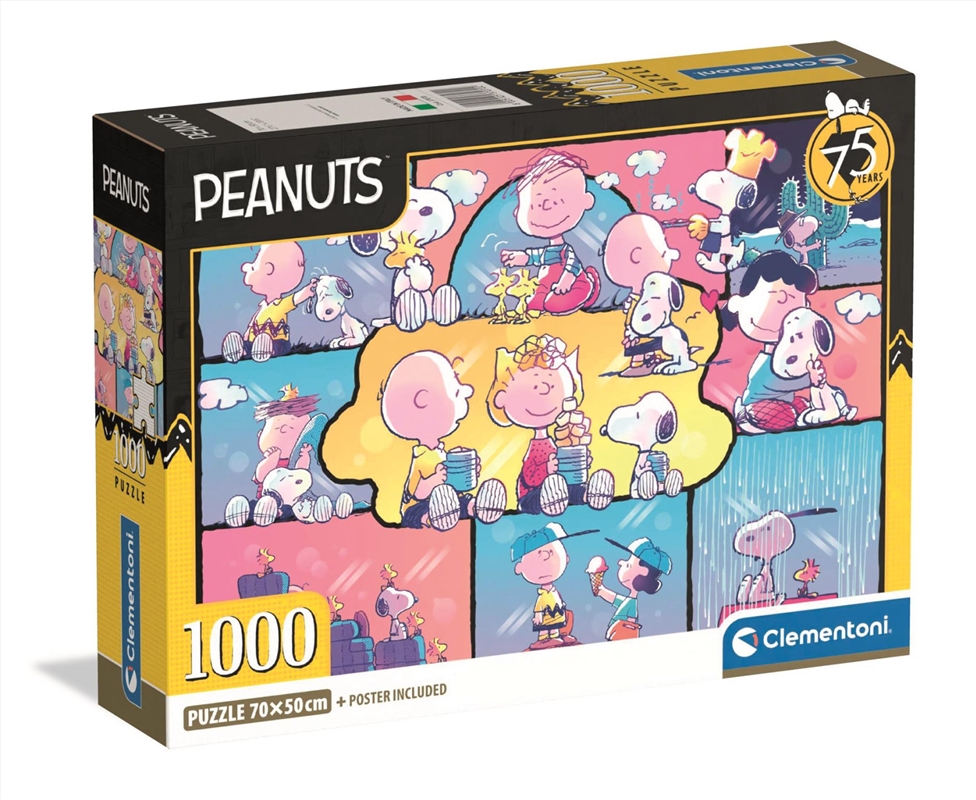 Clementoni Puzzle Peanuts 2 75 Years Poster Included 1,000 Pieces/Product Detail/Jigsaw Puzzles