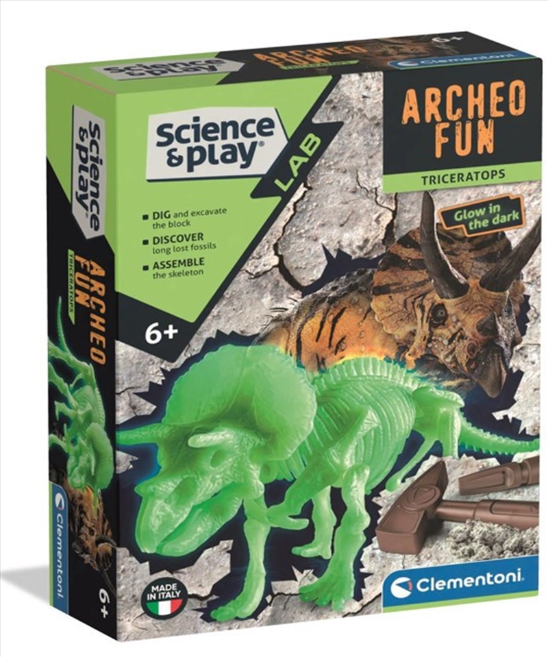 Clementoni Science & Play Dig Kit - Triceratops/Product Detail/Arts & Craft