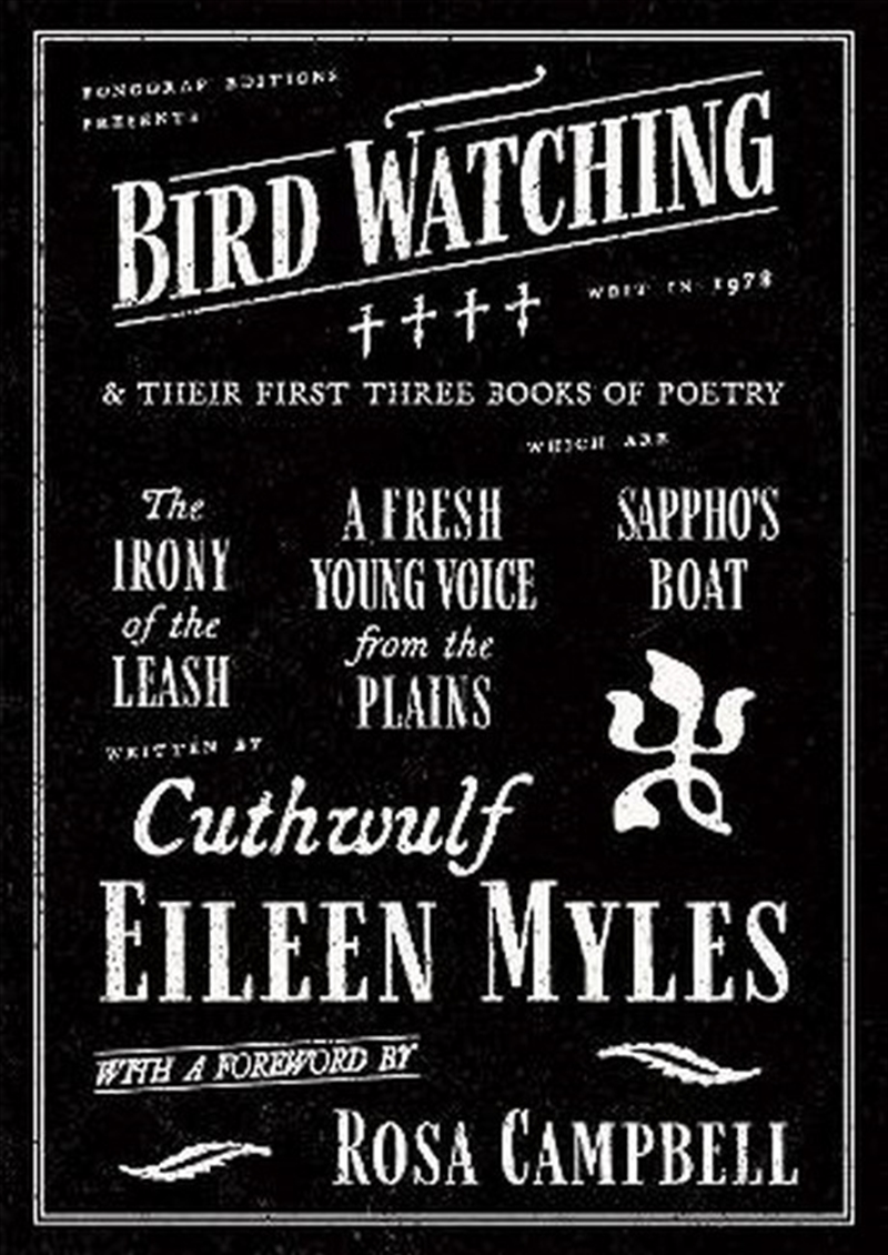 Bird Watching and Their First Three Books of Poetry/Product Detail/Reading