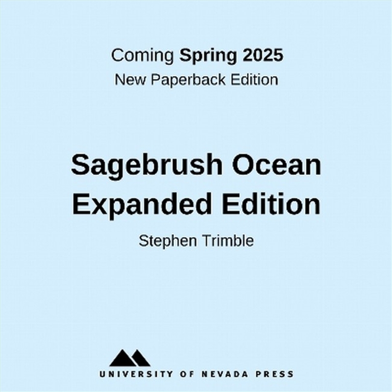 The Sagebrush Ocean/Product Detail/Photography