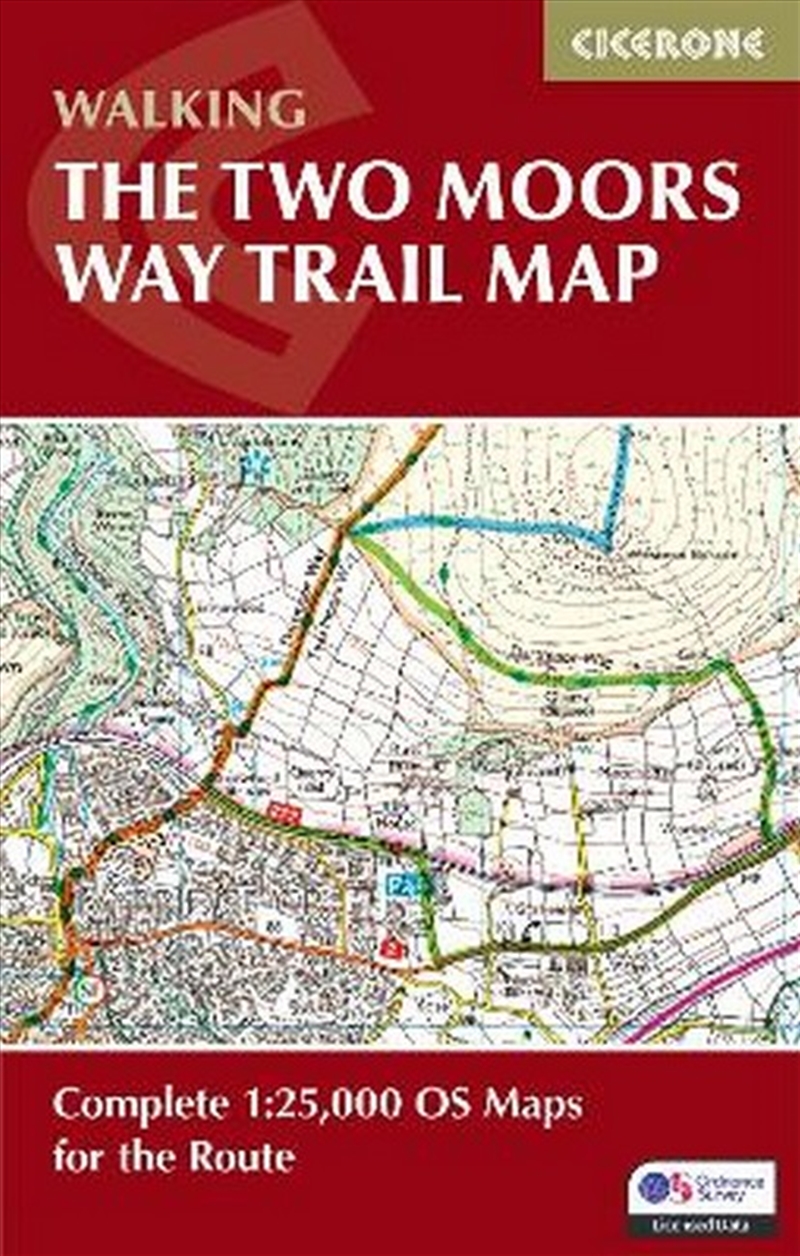 The Two Moors Way Trail Map/Product Detail/Sport & Recreation