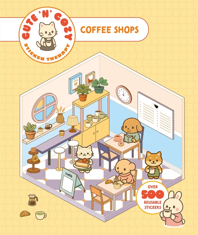 Cute 'n' Cozy Sticker Therapy: Coffee Shops/Product Detail/Adults Activity Books