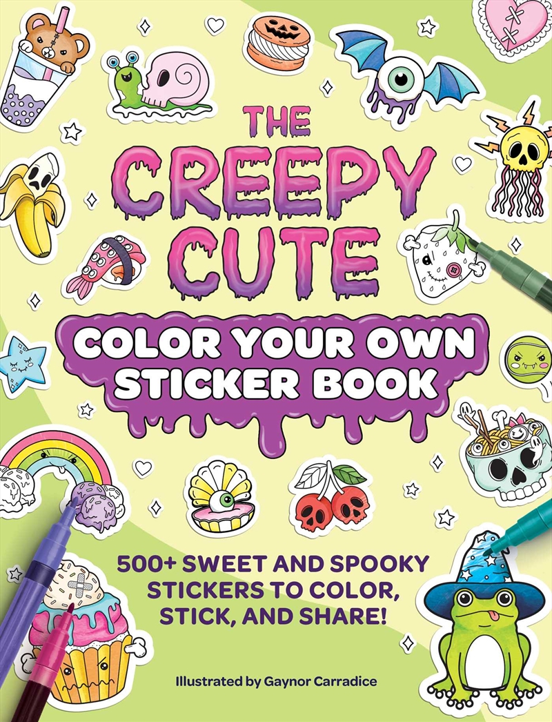 The Creepy Cute Color Your Own Sticker Book/Product Detail/Adults Activity Books