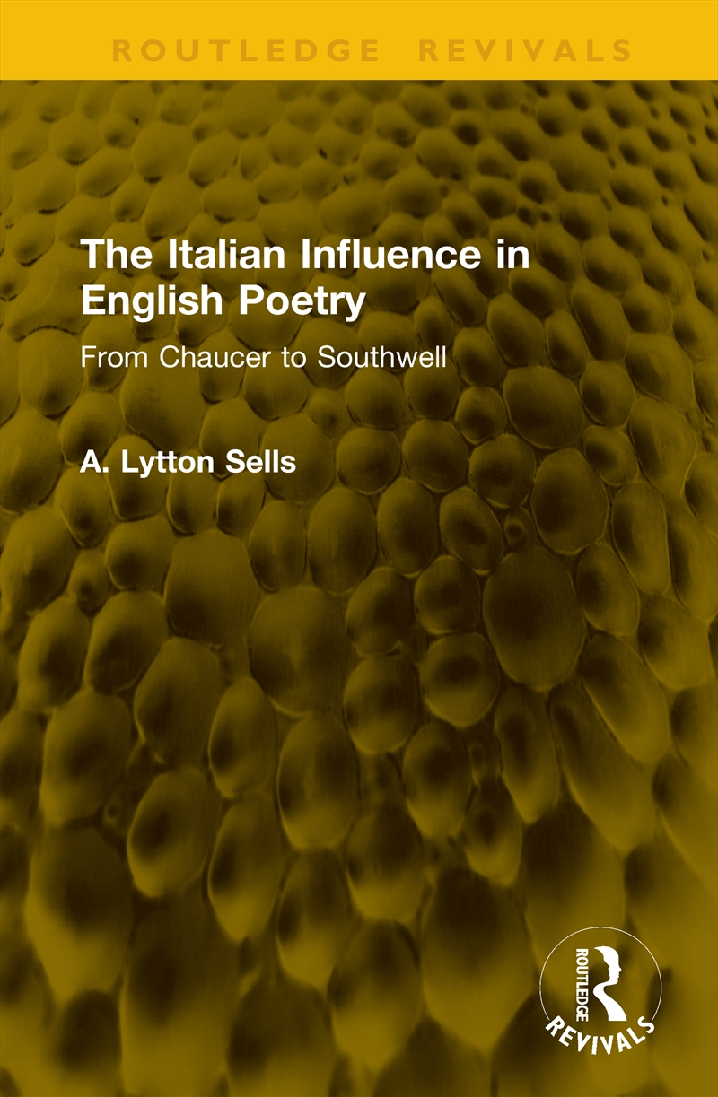 Italian Influence in English Poetry/Product Detail/Reading