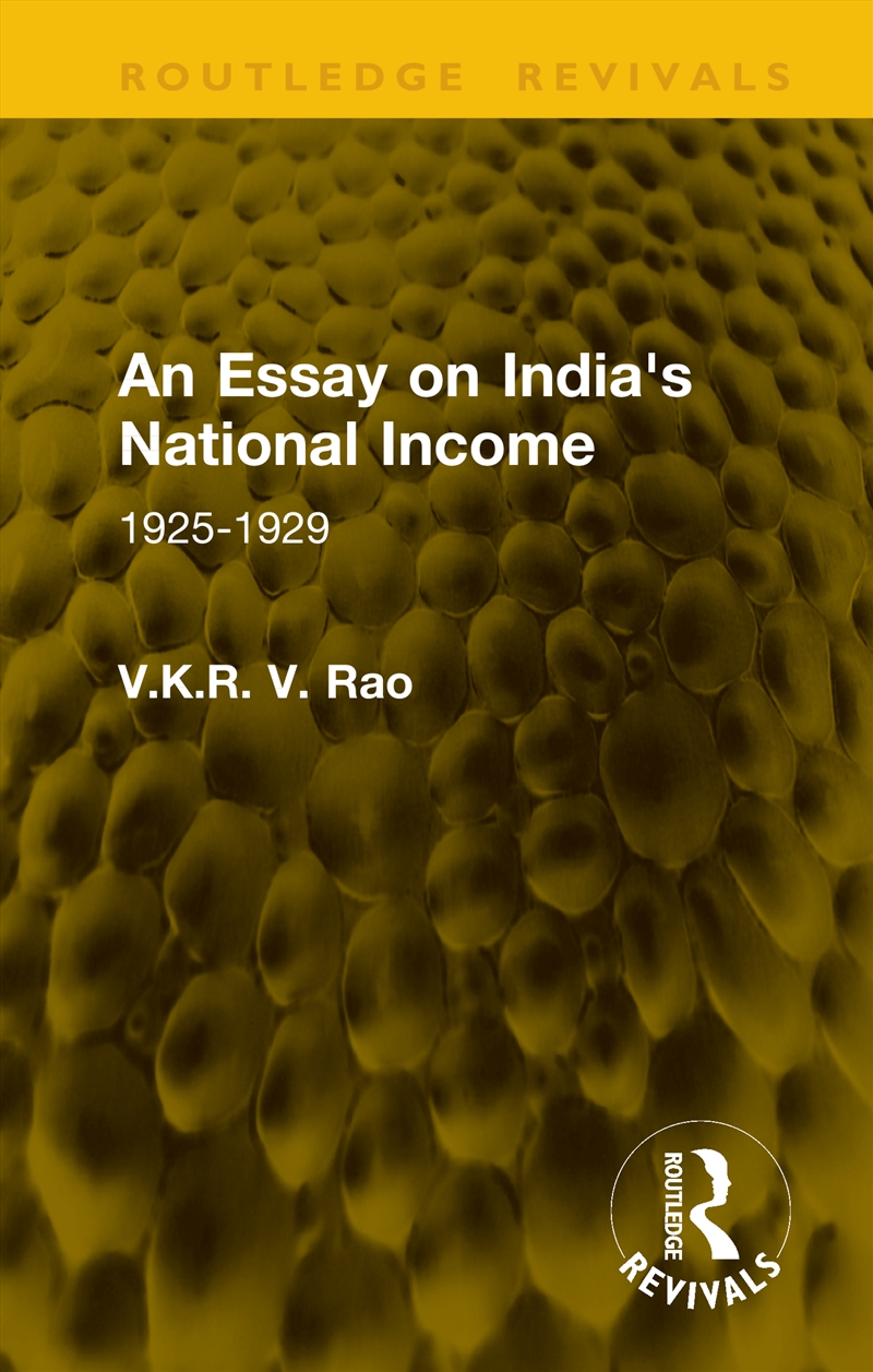 Essay on India's National Income/Product Detail/Reading