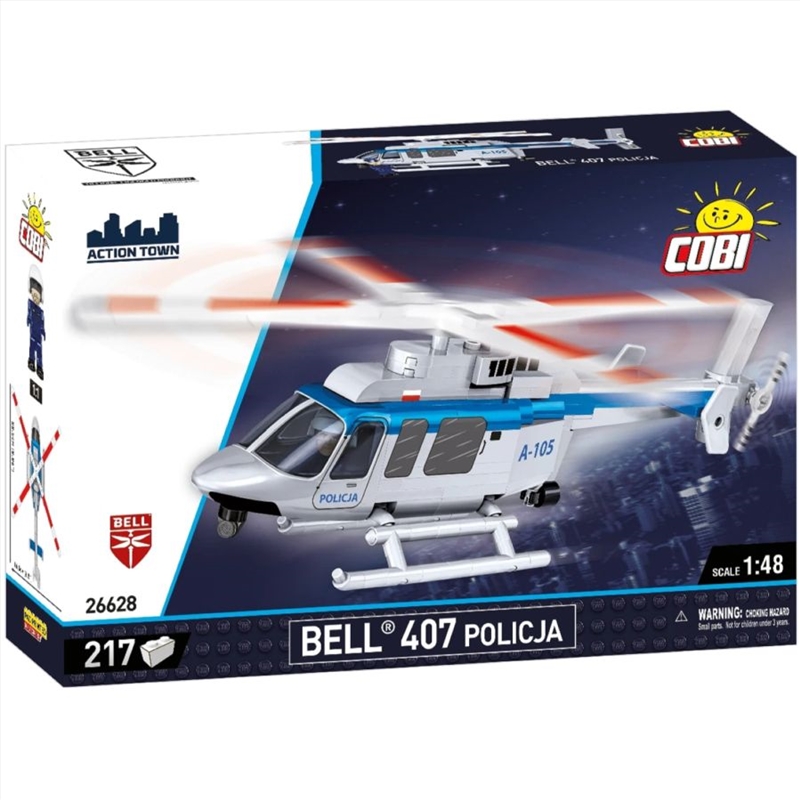 Action Town - Bell 407 Policja 1:48 scale (217 Pcs)/Product Detail/Figurines