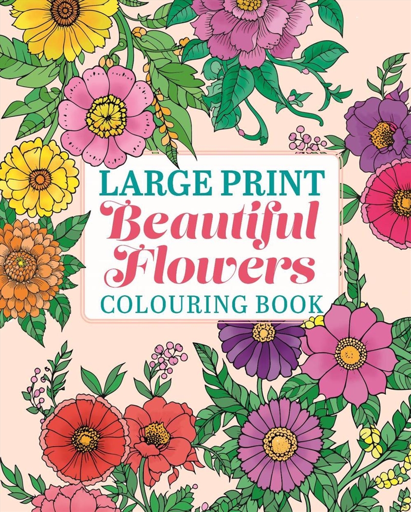 Large Print Beautiful Flowers Colouring Book/Product Detail/Kids Activity Books