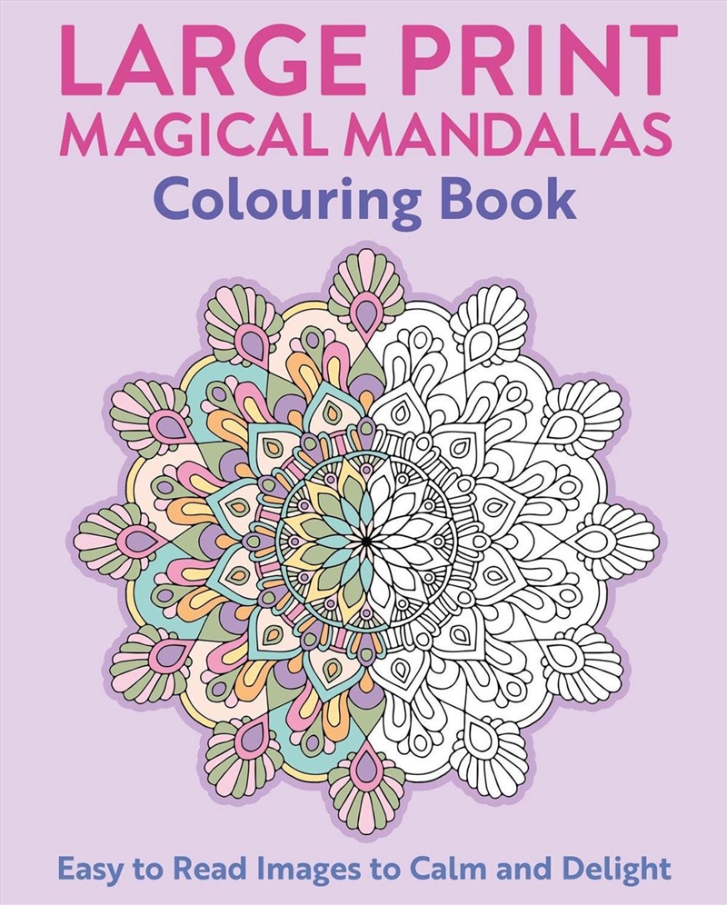 Large Print Magical Mandalas Colouring Book/Product Detail/Crafts & Handiwork