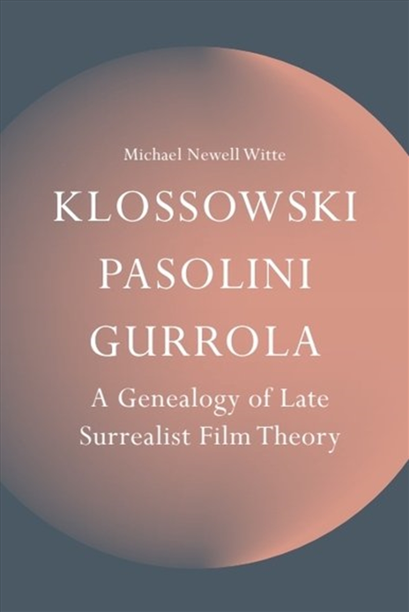 Klossowski, Pasolini, Gurrola/Product Detail/Arts & Entertainment