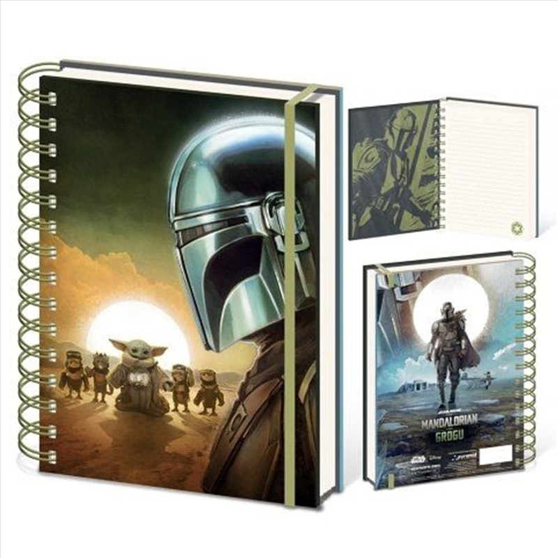 The Mandalorian & Grogu - Sunset - A5 Wiro Notebook/Product Detail/Notebooks & Journals