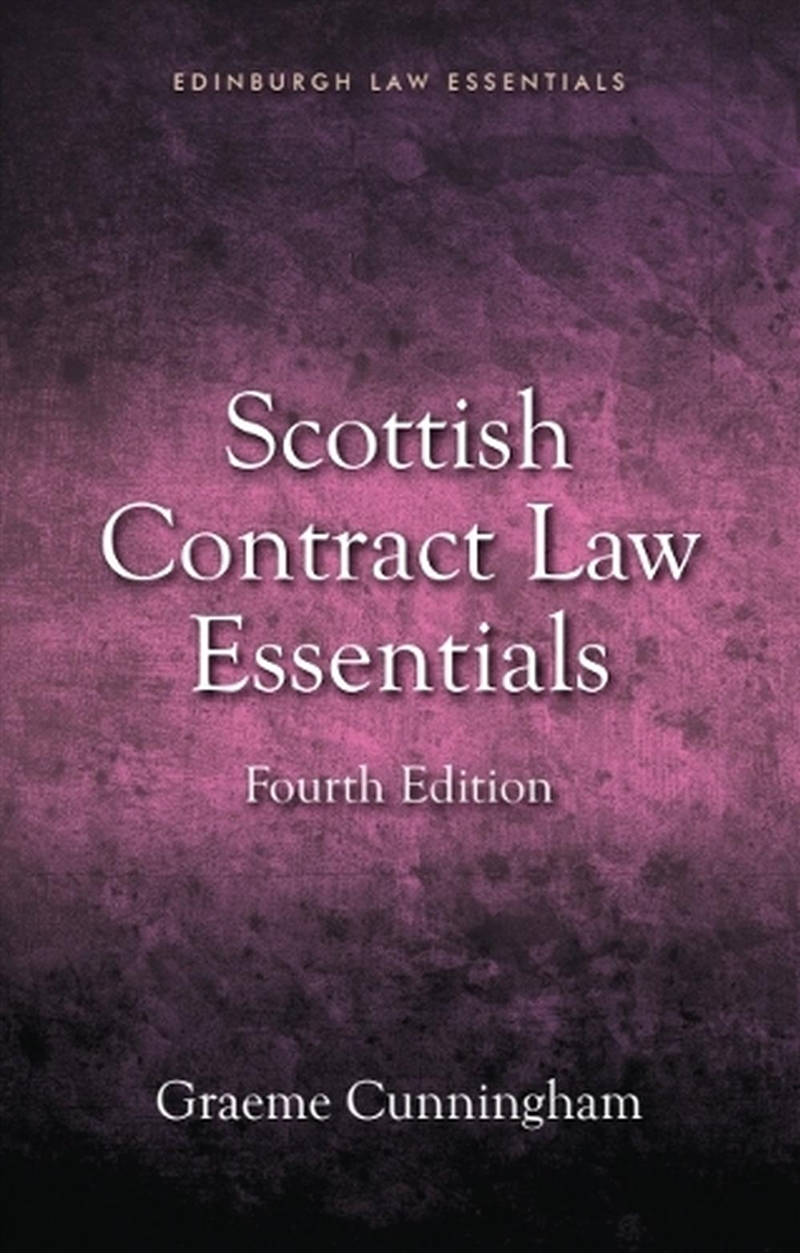 Scottish Contract Law Essentials/Product Detail/Law