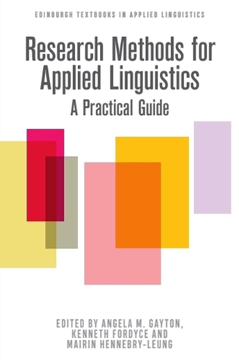 Research Methods for Applied Linguistics/Product Detail/Language & Linguistics