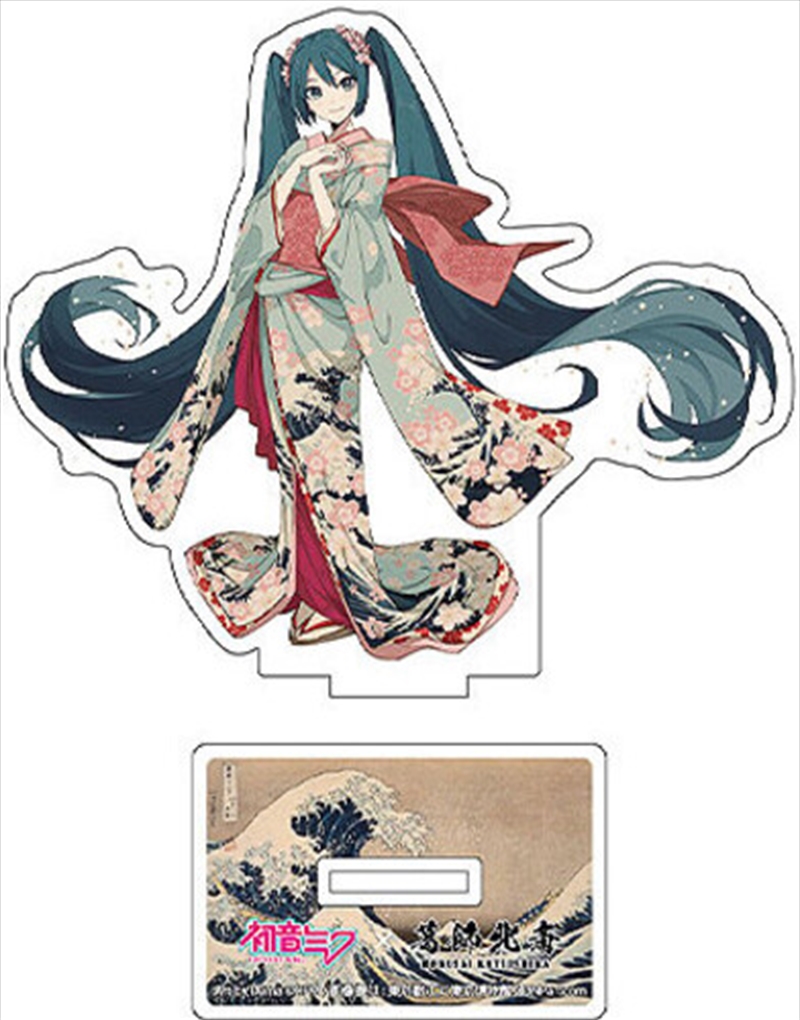 Hatsune Miku x Katsushika Hokusai iXima - Die-Cut Acrylic Stand - The Great Wave off Kanagawa (Kimon/Product Detail/Figurines