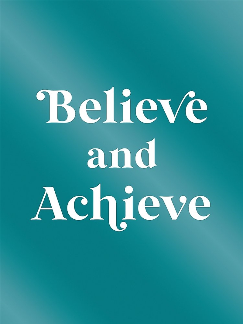 Believe and Achieve/Product Detail/Self Help & Personal Development