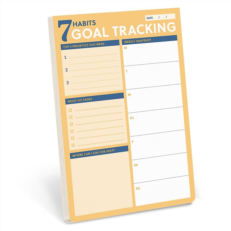7 Habits Goal Tracking Notepad/Product Detail/Notebooks & Journals