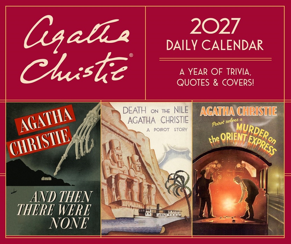 Agatha Christie 2027 Daily Calendar/Product Detail/Calendars & Diaries