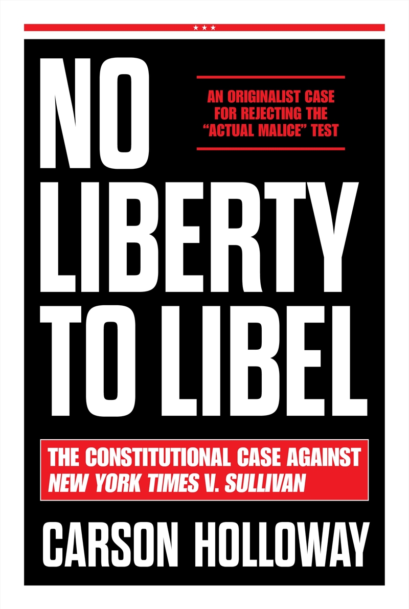 No Liberty to Libel/Product Detail/Law