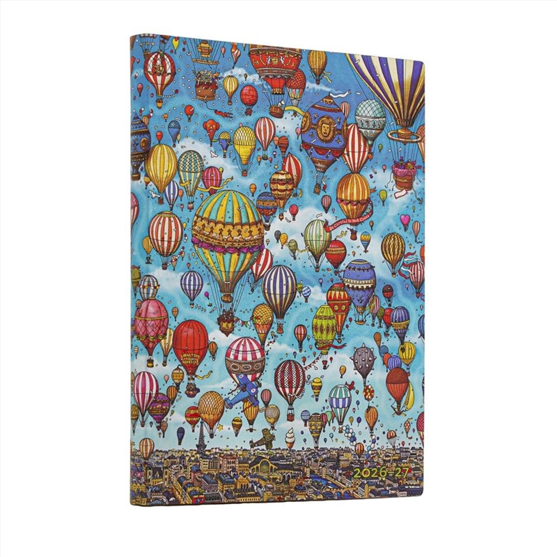 2027 Balloon Festival Pierre The Maze Detective Midi 18-Month Softcover Dayplanner Elastic Band Clos/Product Detail/Stationery