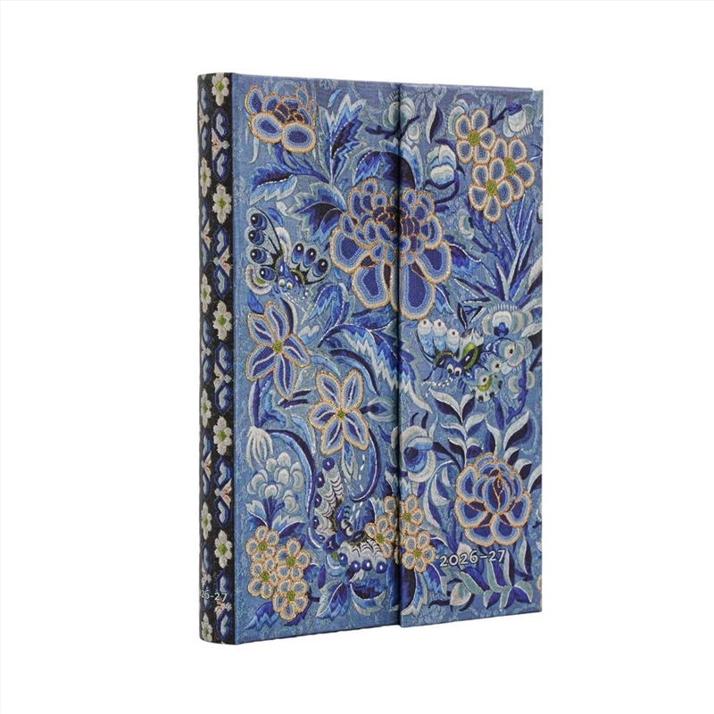 2027 Blue Willow Celebrate Hanfu Mini 18-Month Hardcover Dayplanner Wrap Closure Horizontal/Product Detail/Stationery