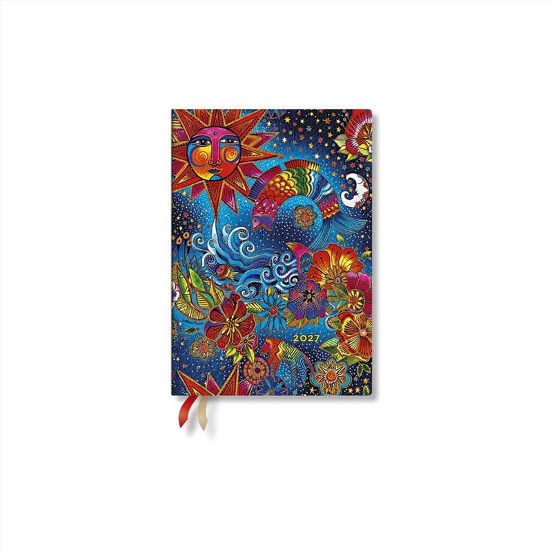 2027 Celestial Magic Whimsical Creations Midi 12-Month Softcover Dayplanner Elastic Band Closure Hor/Product Detail/Stationery