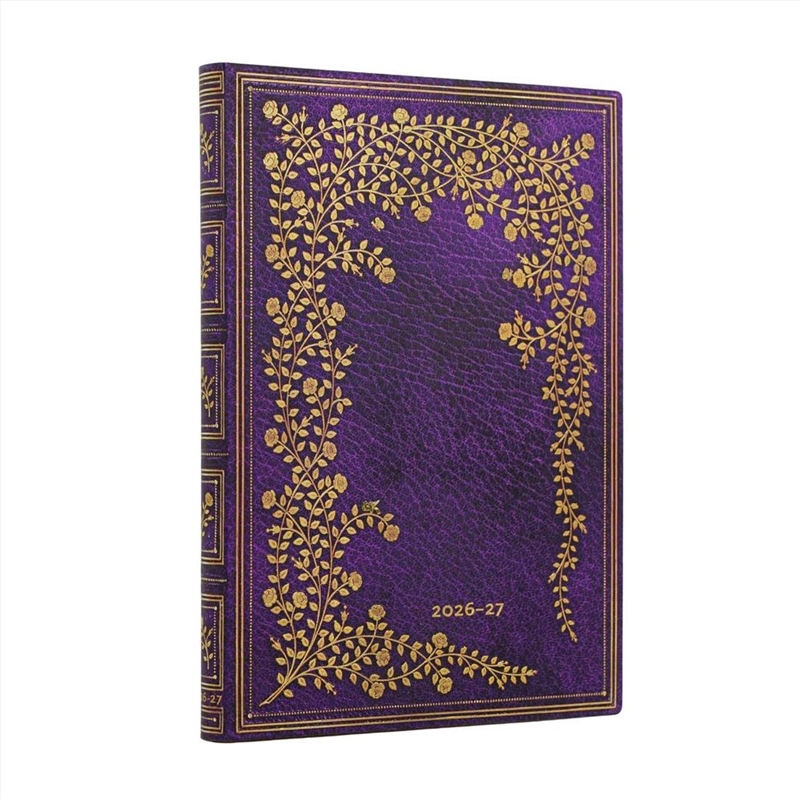 2027 New York Rose Gilded Age Midi 18-Month Softcover Dayplanner Elastic Band Closure Horizontal/Product Detail/Stationery