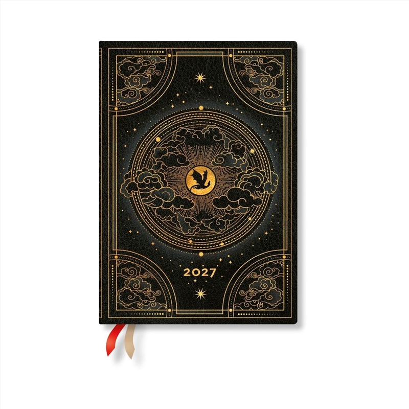 2027 Shadows Of Navarre Fourth Wing Midi Hardcover 12-Month Dayplanner Elastic Band Closure/Product Detail/Stationery