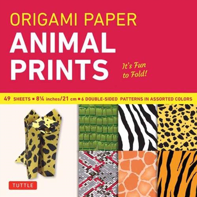 Origami Paper - Animal Prints - 8 1/4" - 49 Sheets/Product Detail/Stationery