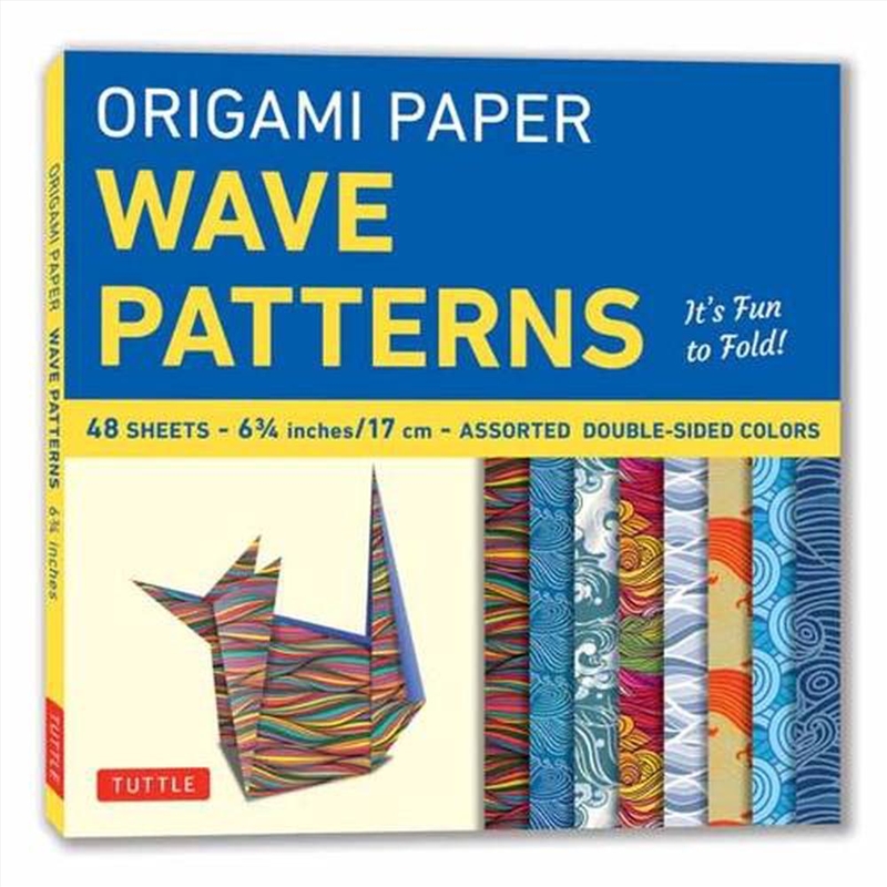 Origami Paper - Wave Patterns - 6 3/4 inch - 48 Sheets/Product Detail/Stationery