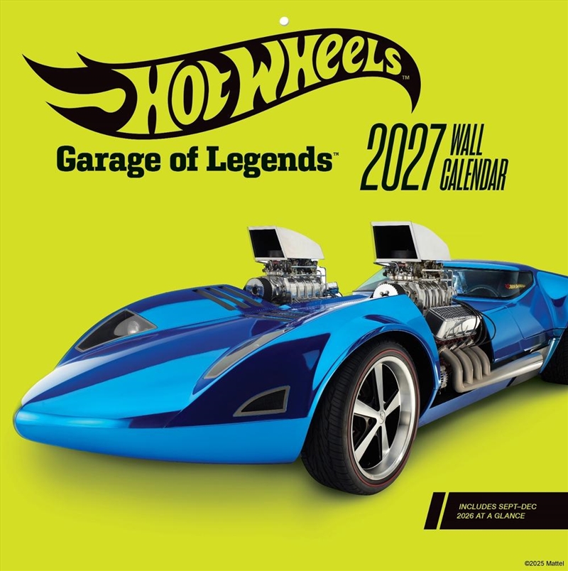 Hot Wheels Garage of Legends 2027 Wall Calendar/Product Detail/Calendars & Diaries