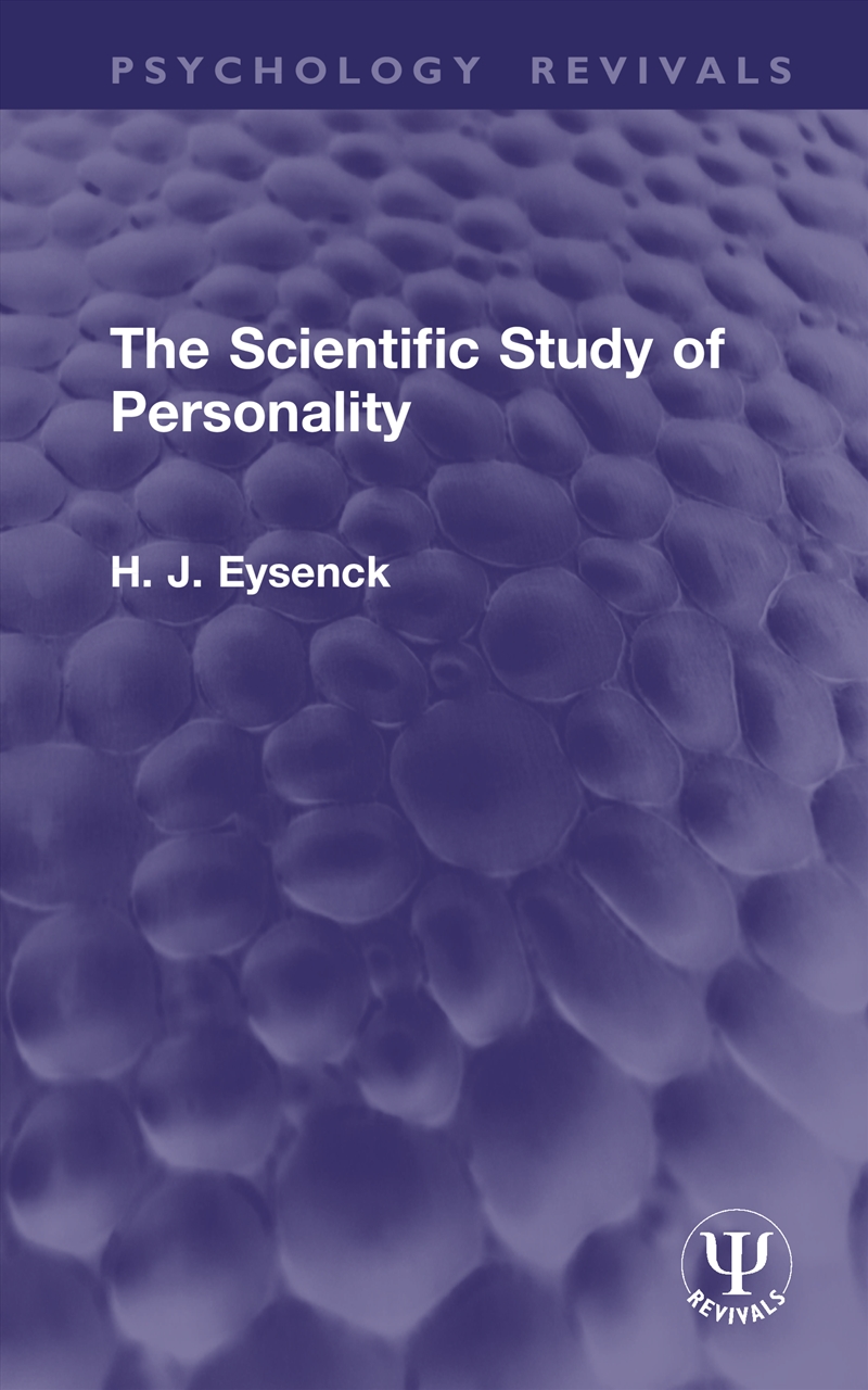 The Scientific Study of Personality/Product Detail/Psychology
