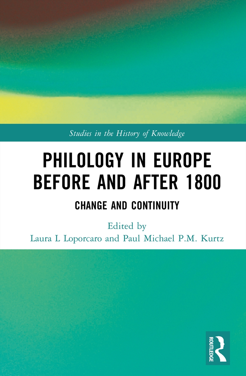 Philology in Europe before and after 1800/Product Detail/History