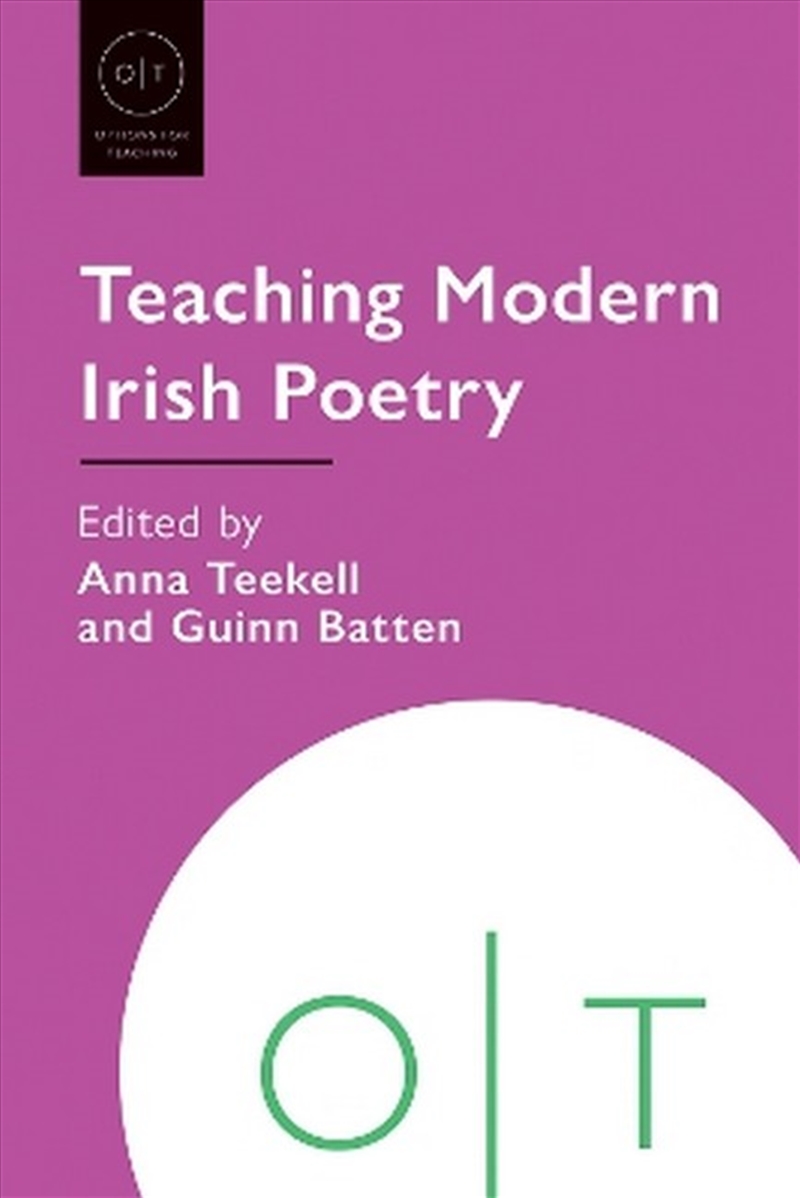 Teaching Modern Irish Poetry/Product Detail/Literature & Poetry