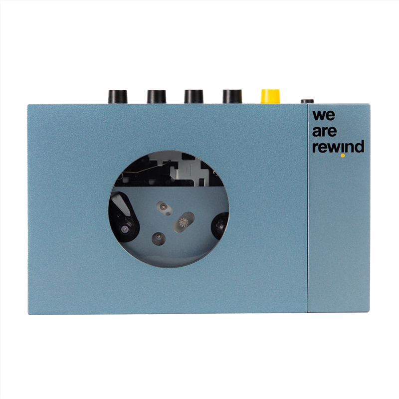 We Are Rewind Portable Cassette Player & Recorder - Kurt, Blue/Product Detail/Media Players