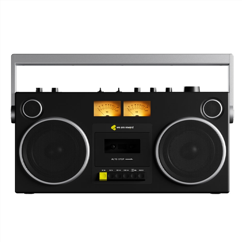 We Are Rewind Getto Blaster Cassette Player & Recorder - Curtis, Black/Product Detail/Media Players