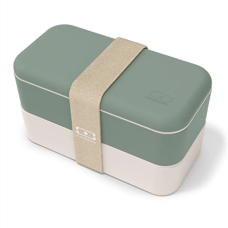 Monbento MB Original Bento Box - Green Natural/Product Detail/Lunchboxes